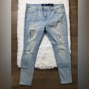 New Hollister High Rise Super Skinny Jeans Size 21
